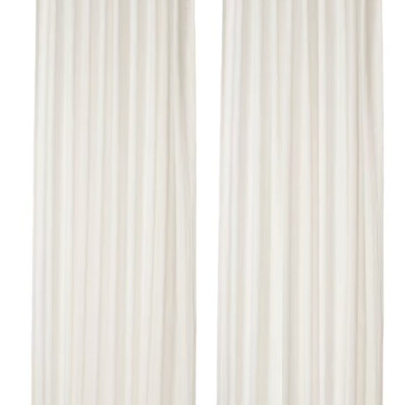 4 PANELS - IKEA DYTÅG Curtains, white/with heading tape - Picture 2 of 9